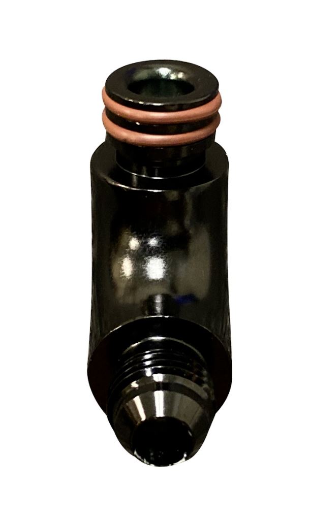 Jack Spania Racing AN6 fuel fitting for K Tuned fuel rail on K Series engines, compatible with K20 and K24 DC2, EG, EK models.