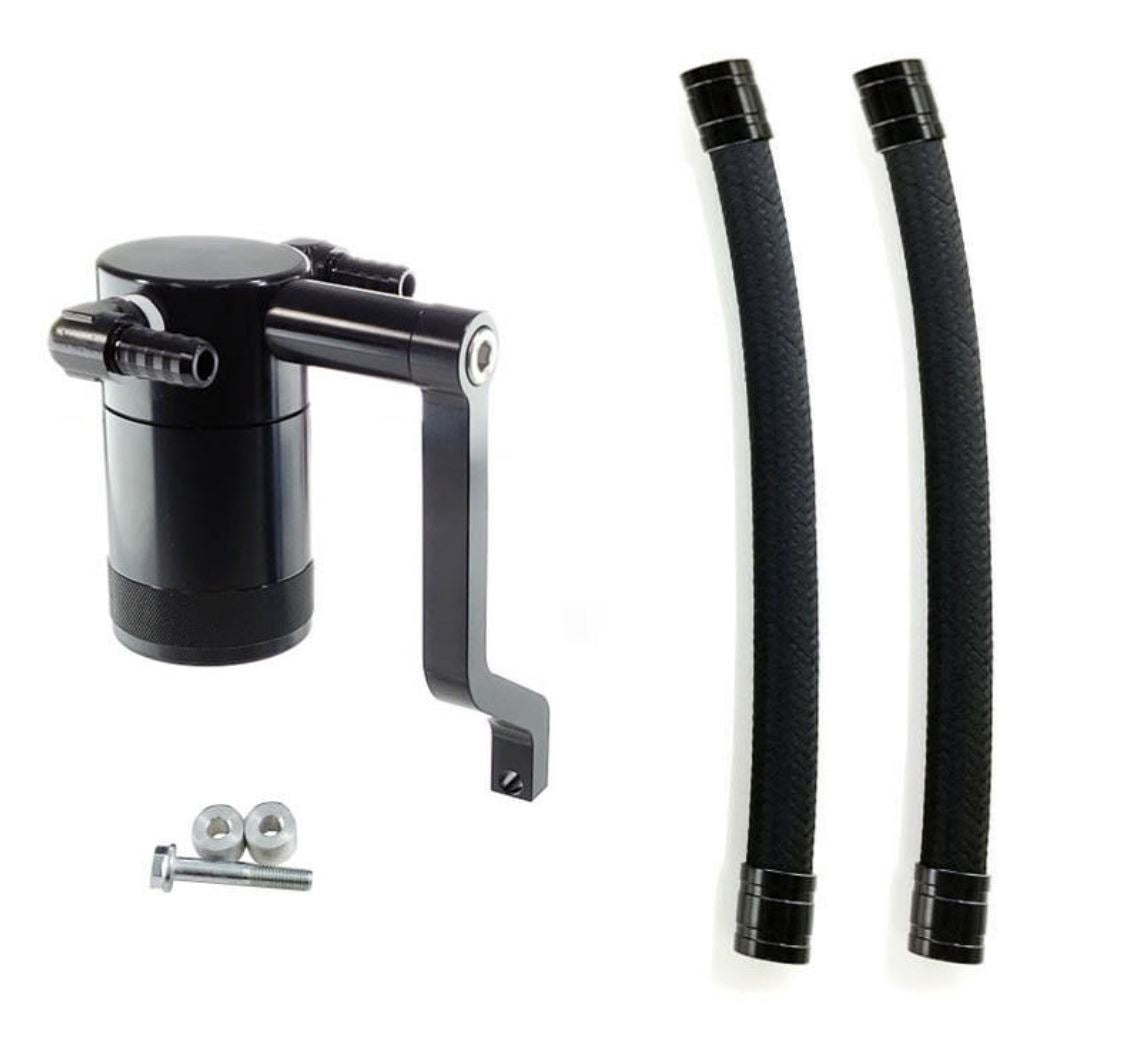 Jack Spania Racing catch can for Chrysler 300 Hemi, Charger, Challenger engine parts, 5.7L to 6.4L SRT models, vehicle engine upgrade