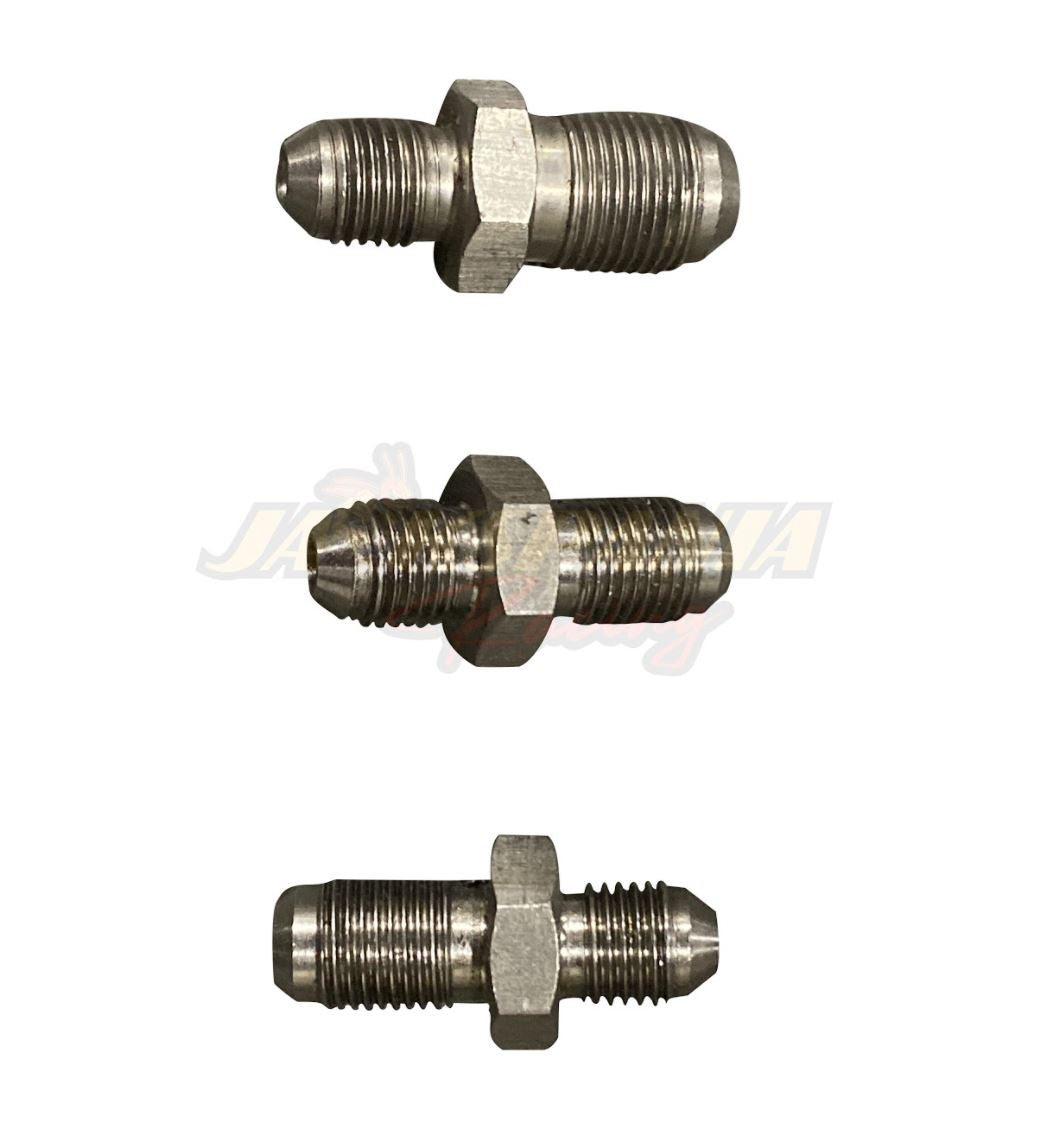 Jack Spania Racing clutch line for D Series Civic and CRX, engine part connecting master and slave cylinders.