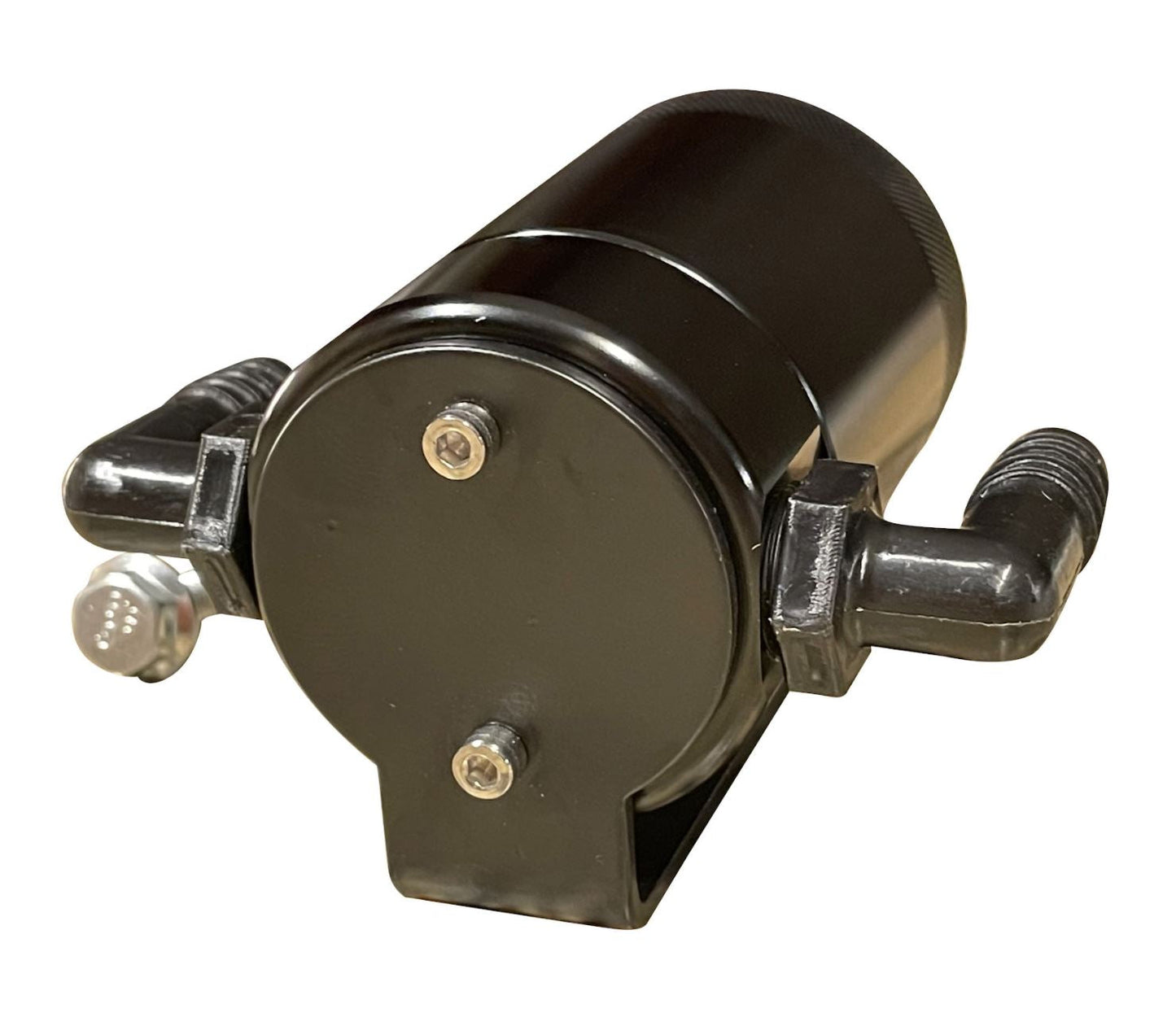 Jack Spania Racing oil separator catch can for Dodge Charger Challenger Hellcat 6.2L engine, engine parts accessory.