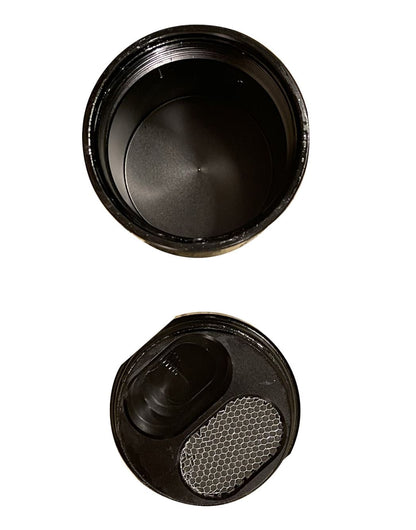 Jack Spania Racing 2015-2021 Dodge Charger Challenger Hellcat engine oil separator catch can for 6.2L engines.
