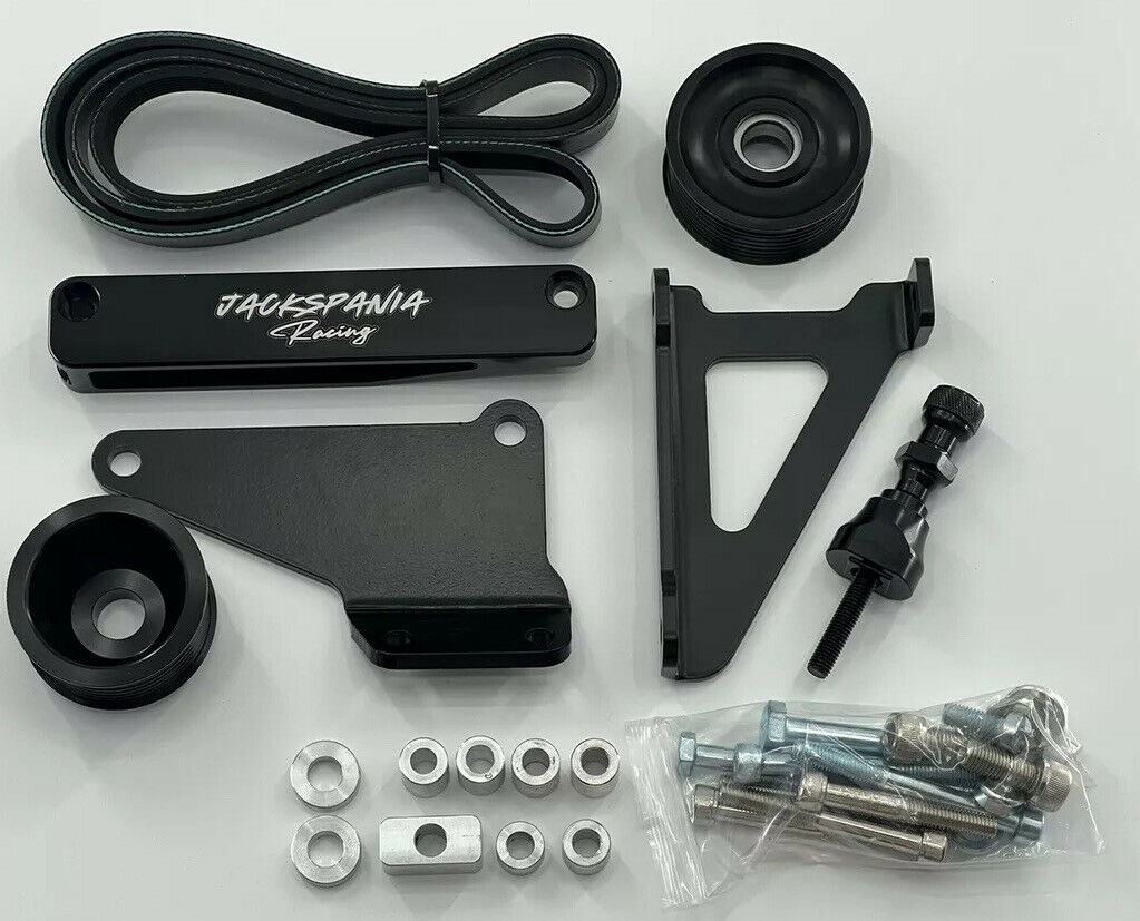 Jack Spania Racing K Series AC PS Eliminator Pulley Kit for Honda Acura K20 K24 K Swap RSX Type S engine parts