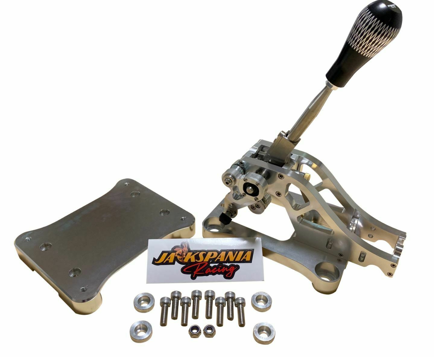 Jack Spania Racing billet shifter shift box base plate kit for TSX, TL, Accord AWD B J K Series transmission parts.