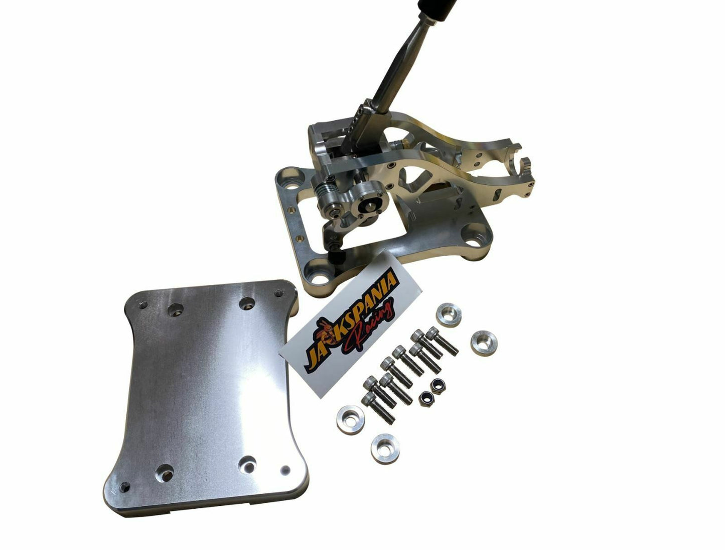 Jack Spania Racing billet shifter shift box base plate kit for TSX, TL, Accord AWD B J K Series transmission parts.
