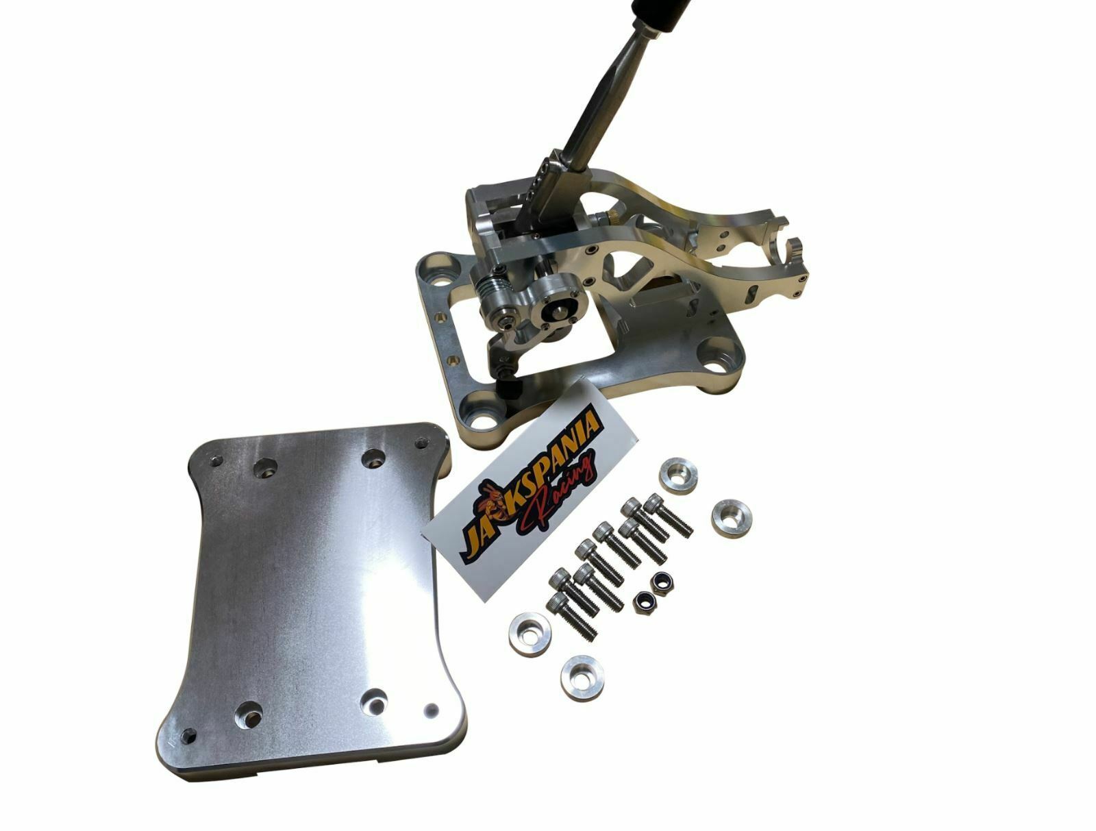 Jack Spania Racing billet shifter shift box base plate kit for TSX, TL, Accord AWD B J K Series transmission parts.