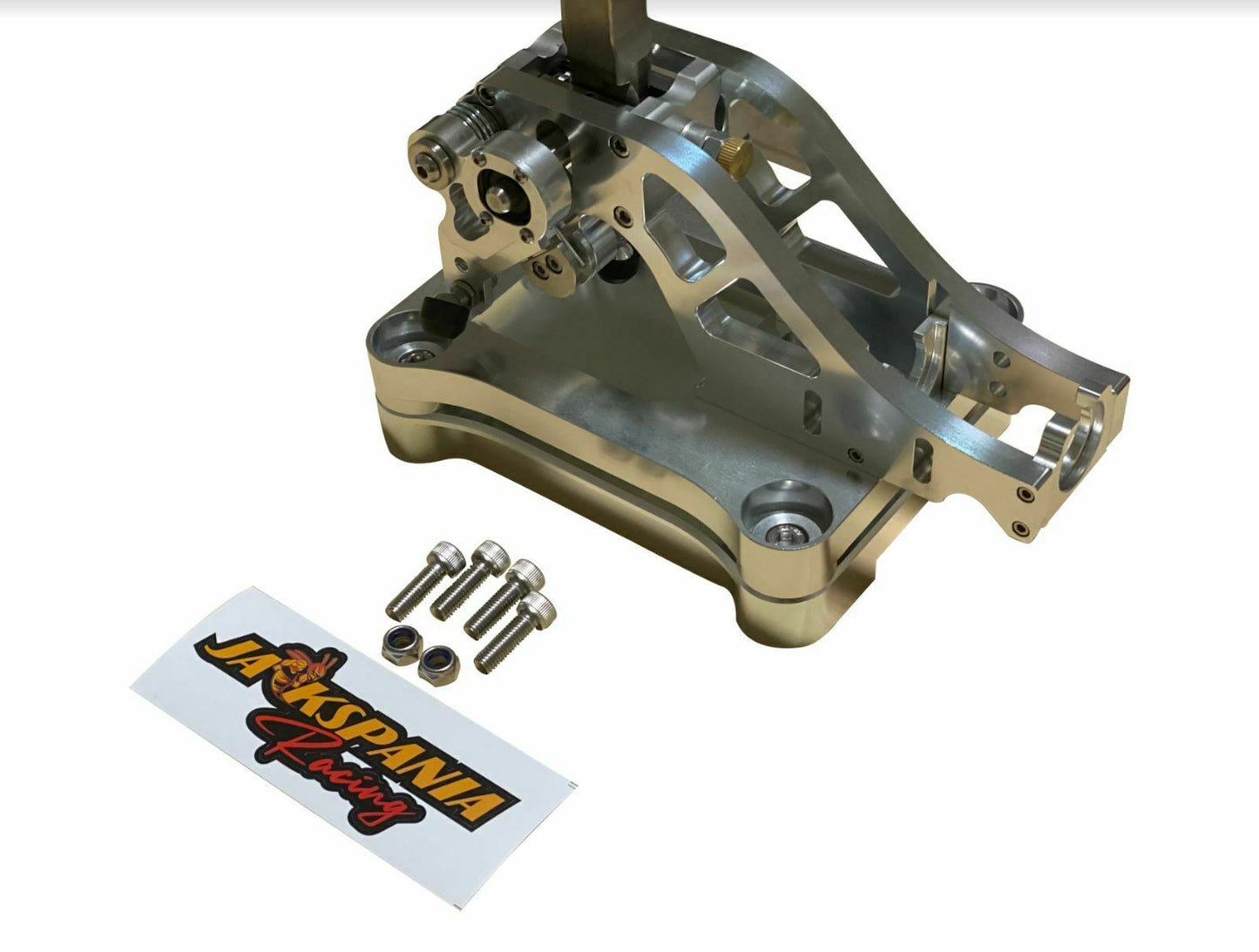 Jack Spania Racing billet shifter shift box base plate kit for TSX, TL, Accord AWD B J K Series transmission parts.