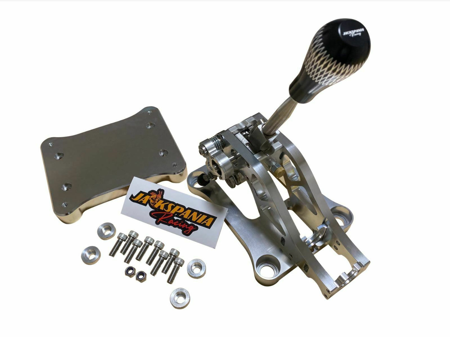 Jack Spania Racing billet shifter shift box base plate kit for TSX, TL, Accord AWD B J K series transmission parts.