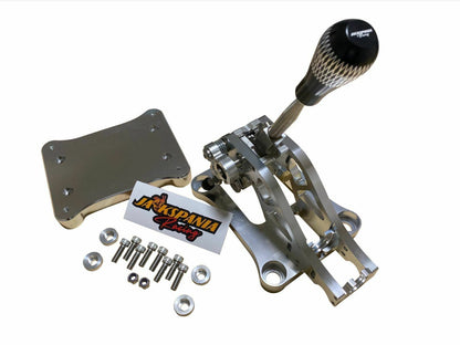 Jack Spania Racing billet shifter shift box base plate kit for TSX, TL, Accord AWD B J K series transmission parts.