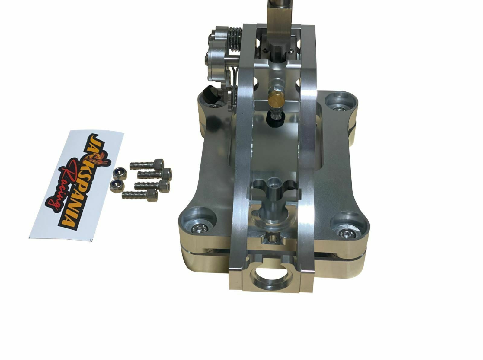 Billet shifter shift box base plate kit for TSX, TL, Accord AWD B J K Series transmission parts by Jack Spania Racing.