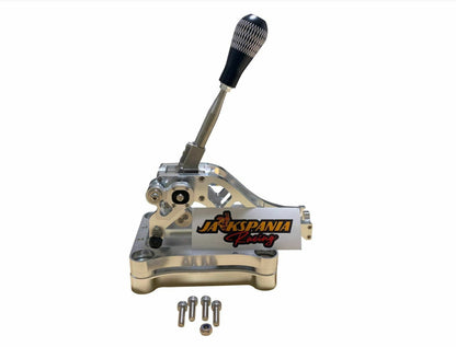 Billet shifter shift box base plate kit for TSX, TL, Accord AWD B J K series, from Jack Spania Racing, for transmission upgrades.