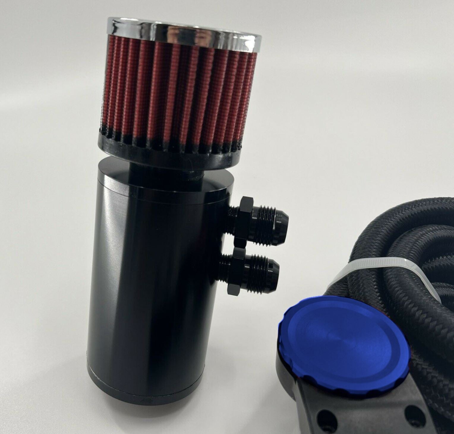 Jack Spania Racing Ultra Vent Oil Catch Can Valve Cap Kit for Honda Acura B D H K Series engine parts with 10AN fittings