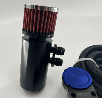 Jack Spania Racing Ultra Vent Oil Catch Can Valve Cap Kit for Honda Acura B D H K Series engine parts with 10AN fittings