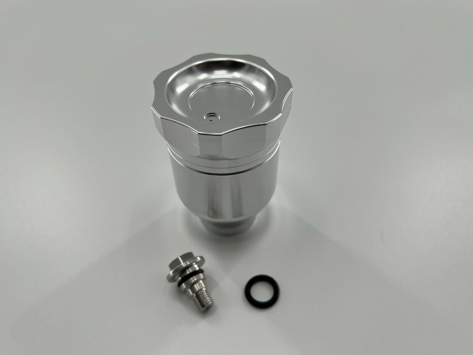 Jack Spania Racing clutch master cylinder reservoir for OEM CMC Civic EG EK, Integra DC2 Si, and CRX transmission parts.