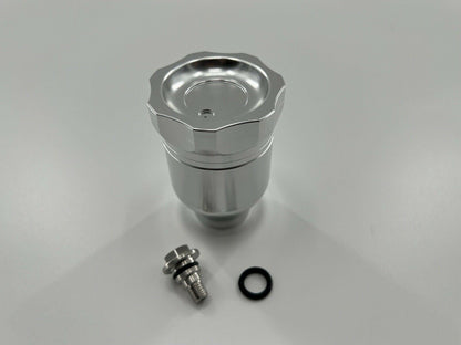 Jack Spania Racing clutch master cylinder reservoir for OEM CMC Civic EG EK, Integra DC2 Si, and CRX transmission parts.