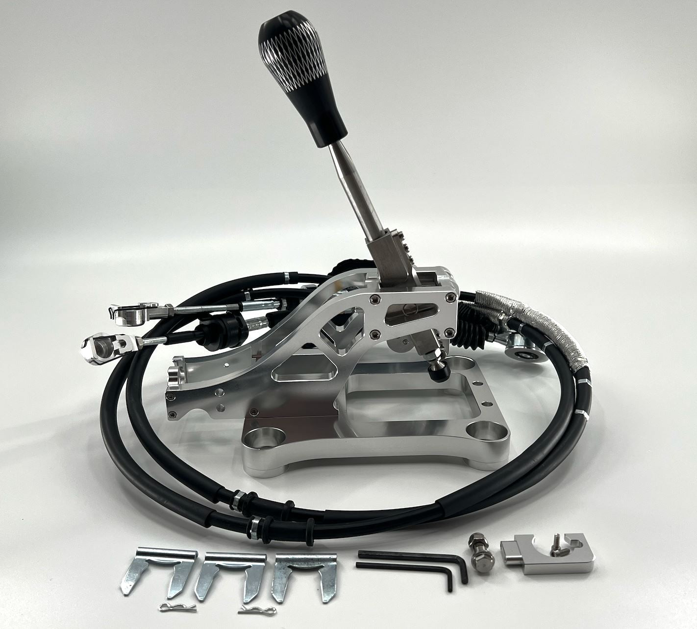 Billet Shifter Shift Box Base Plate & Cables Kit