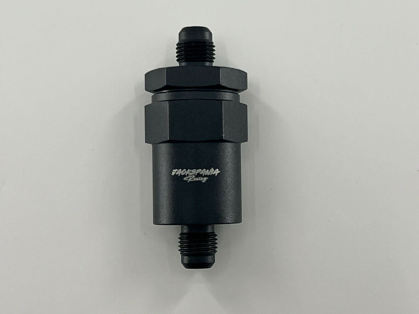 Billet Universal K Swap AN6 30 Micron Black Aluminum Inline Fuel Filter E85 USA - Jack Spania Racing