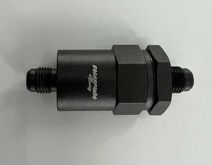 Billet Universal K Swap AN6 30 Micron Black Aluminum Inline Fuel Filter E85 USA - Jack Spania Racing