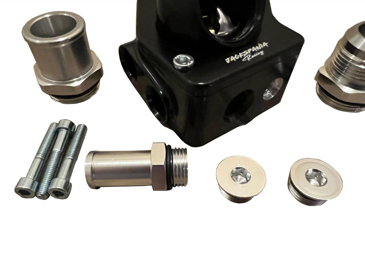 K20 K24 K Series Direct Water Pump Mount V2 Swivel Neck Thermostat Housing 16AN