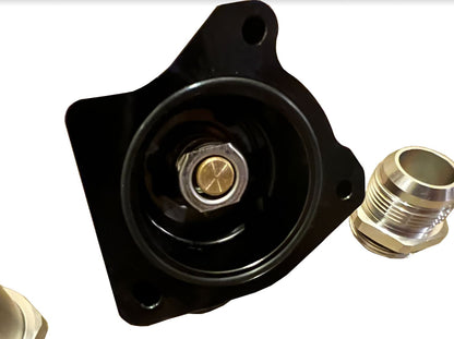 K20 K24 K Series Direct Water Pump Mount V2 Swivel Neck Thermostat Housing 16AN