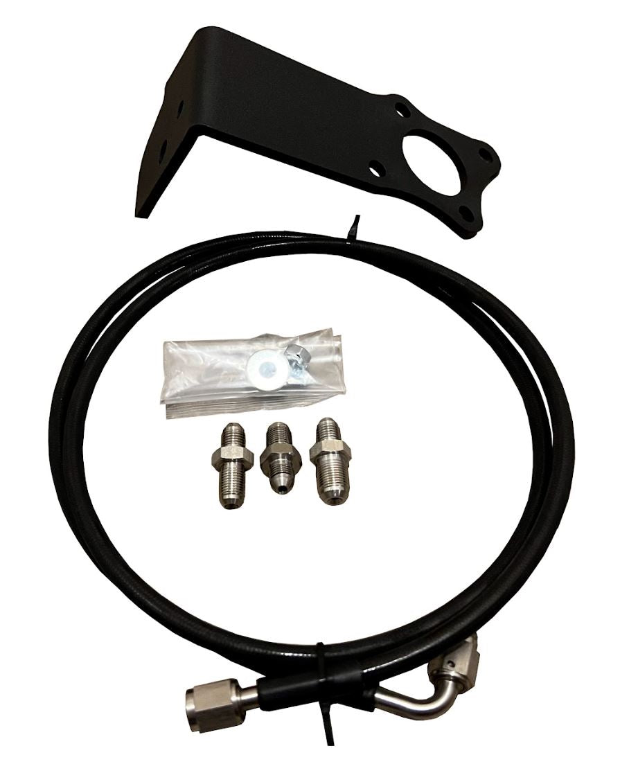 Hydro clutch line pedal conversion bracket for B16A B18C B16 B18 engines, compatible with EF CRX B Series transmission parts.