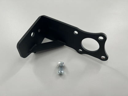Hydro clutch line pedal conversion bracket for B16, B18, and CRX B-Series transmission by Jack Spania Racing.