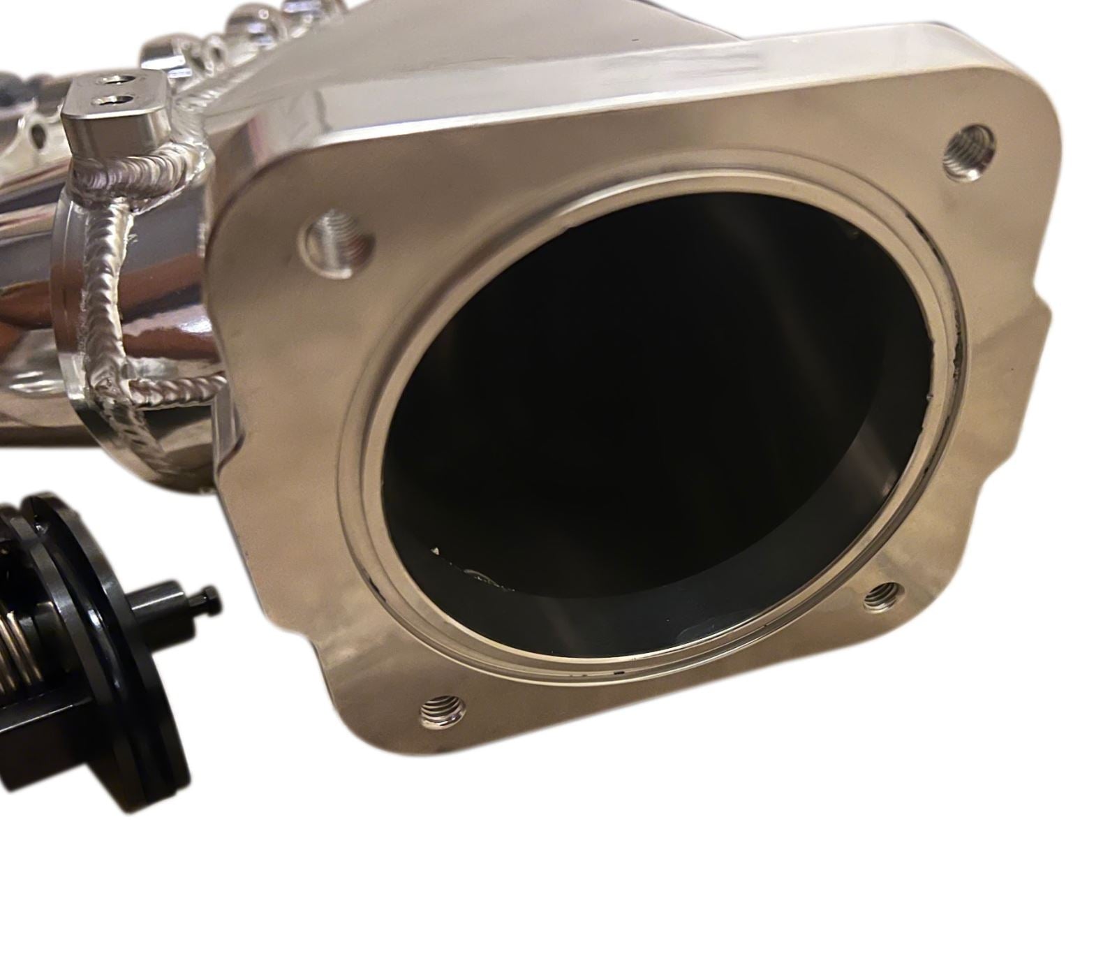 Jack Spania Racing 2JZ-GTE billet intake manifold with fuel rail and 90mm throttle body for Supra 2JZ swap engine parts