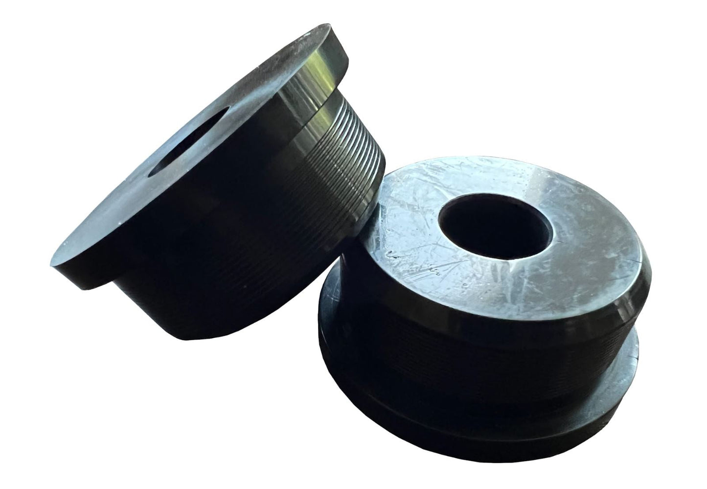 Set of six Jack Spania Racing poly insert engine mounts and bushings for Honda Civic and CR-V, durable suspension parts.