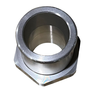 Jack Spania Racing 1.25-inch coolant radiator hose fitting with 16AN ORB to 1.25 O-ring, designed for engine cooling systems.