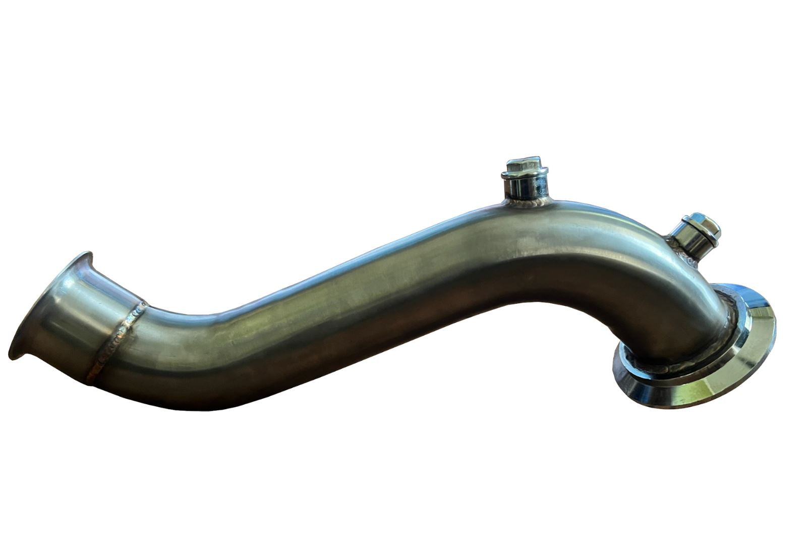 Stainless steel down pipe for Mercedes C200, C250, C300 W205 GLC 250 RWD, by Jack Spania Racing, exhaust part.