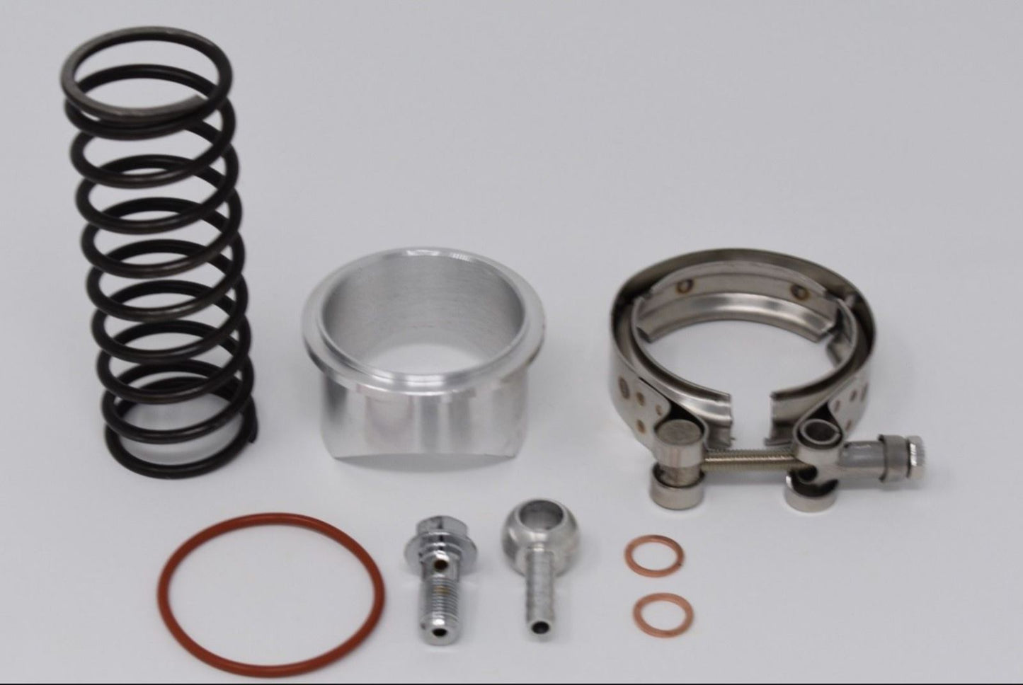 BMW N54 charge pipe kit with 50mm blow-off valve, used in E84, E90, E92, E93 135i and 335i models, by Jack Spania Racing.
