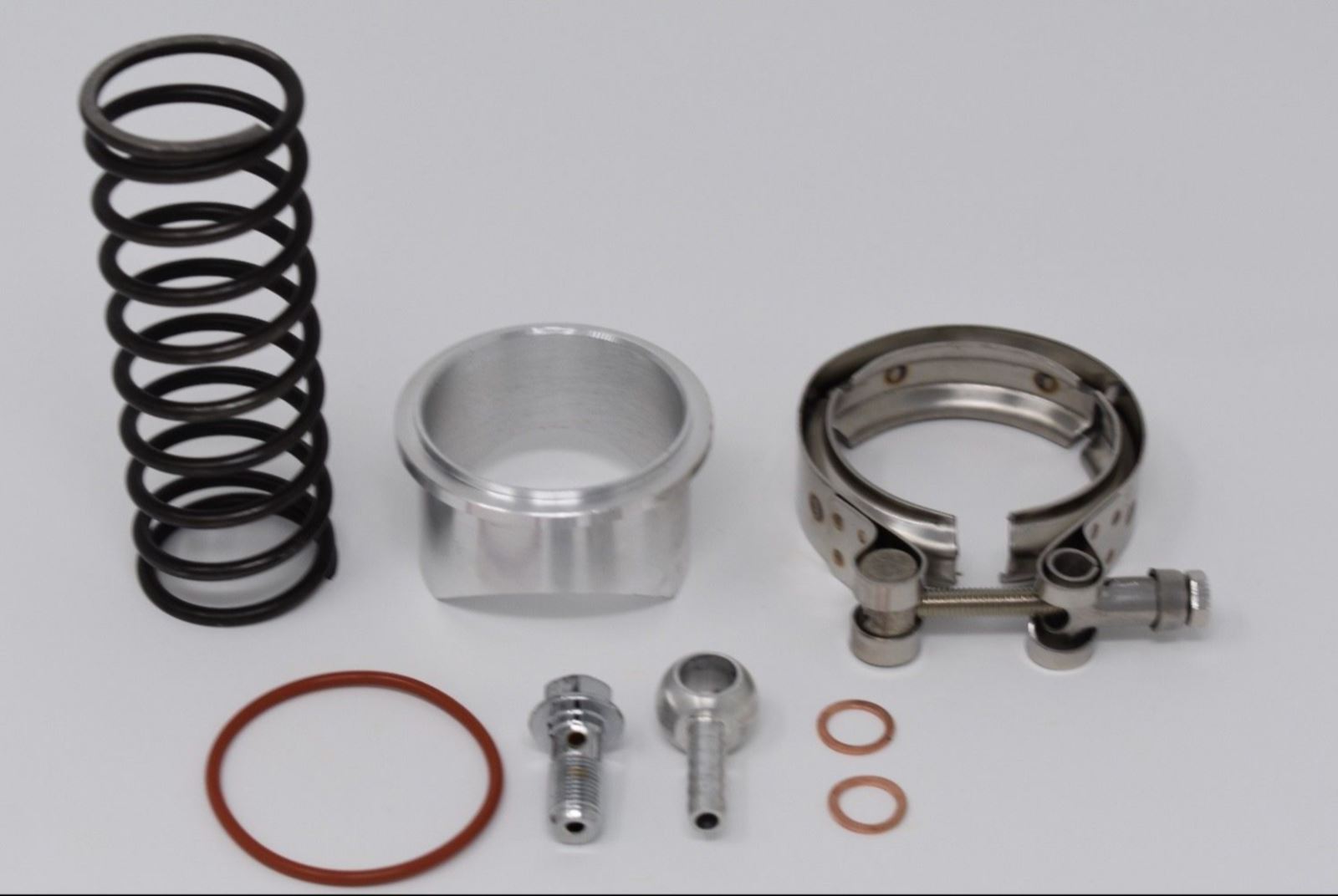 BMW N54 charge pipe kit with 50mm blow-off valve, used in E84, E90, E92, E93 135i and 335i models, by Jack Spania Racing.