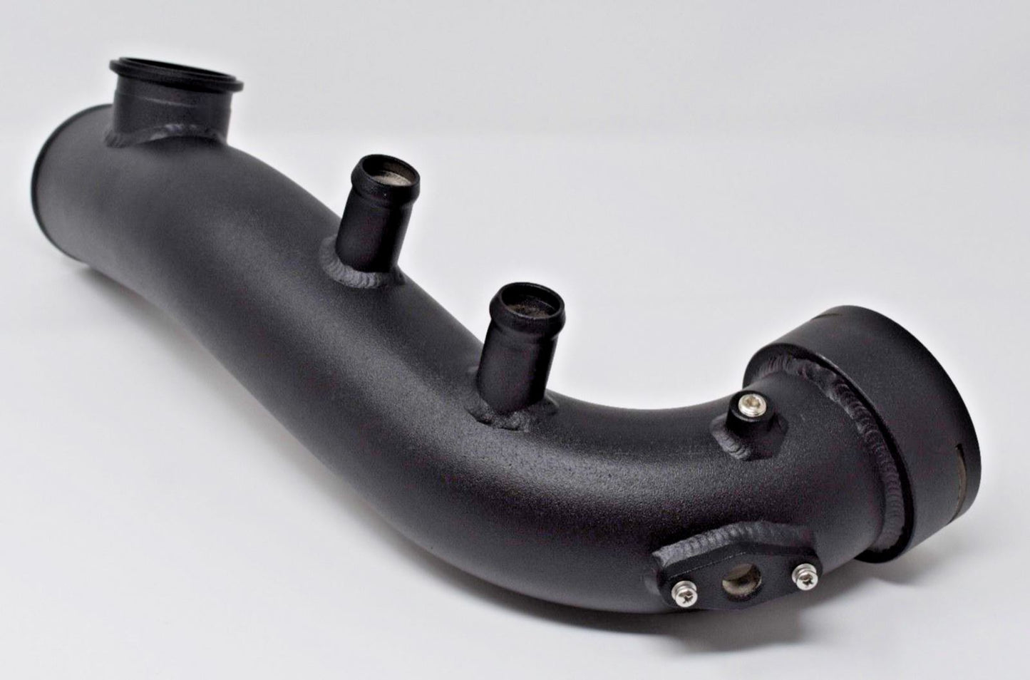 BMW N54 charge pipe kit with 50mm blow-off valve, installed in engine bay of E90 335i, E92 135i, by Jack Spania Racing.