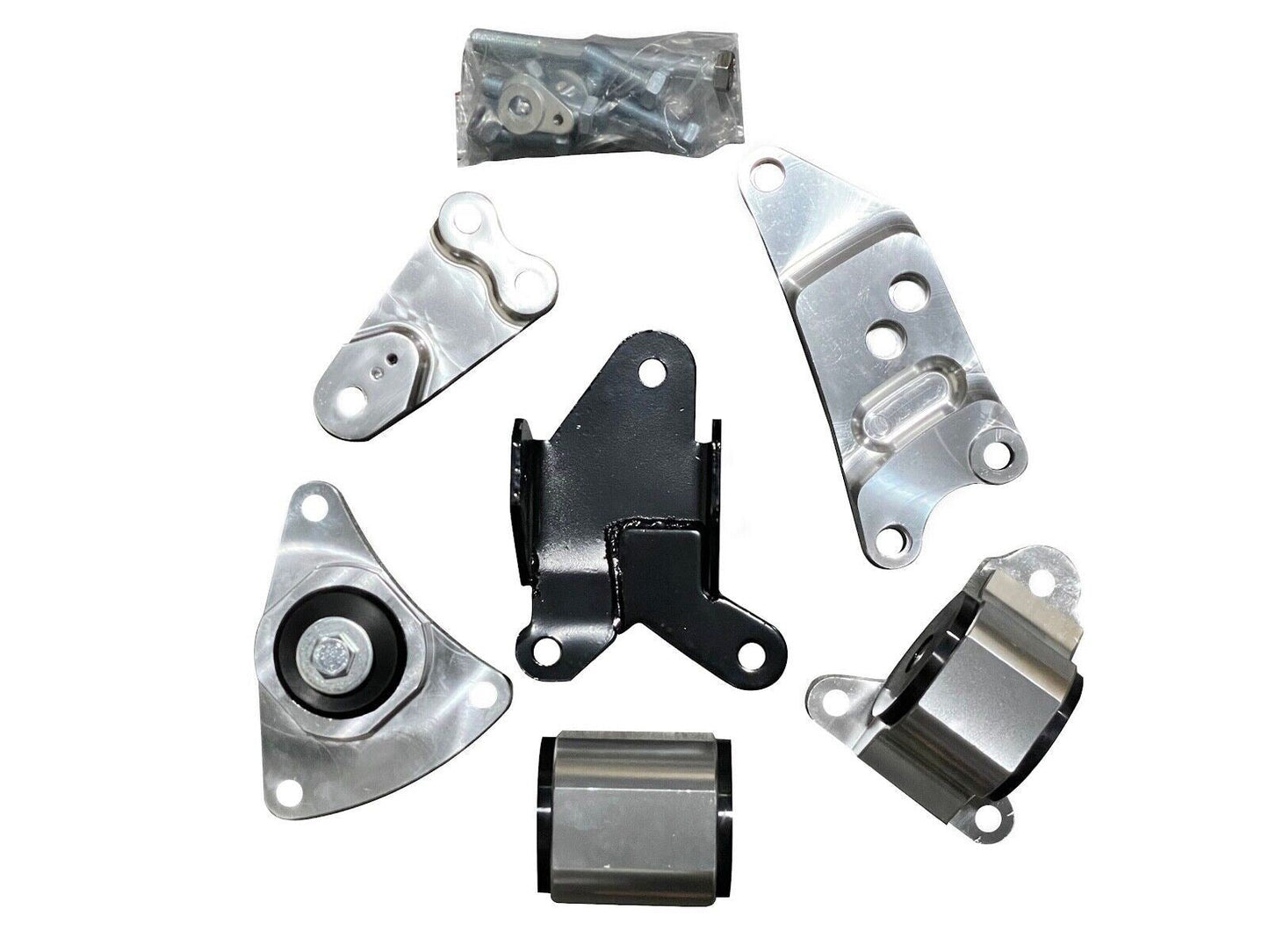 Jack Spania Racing billet K20 K Series engine swap motor mount kit for Acura RSX DC5 Type S 2002-2006, engine parts installation