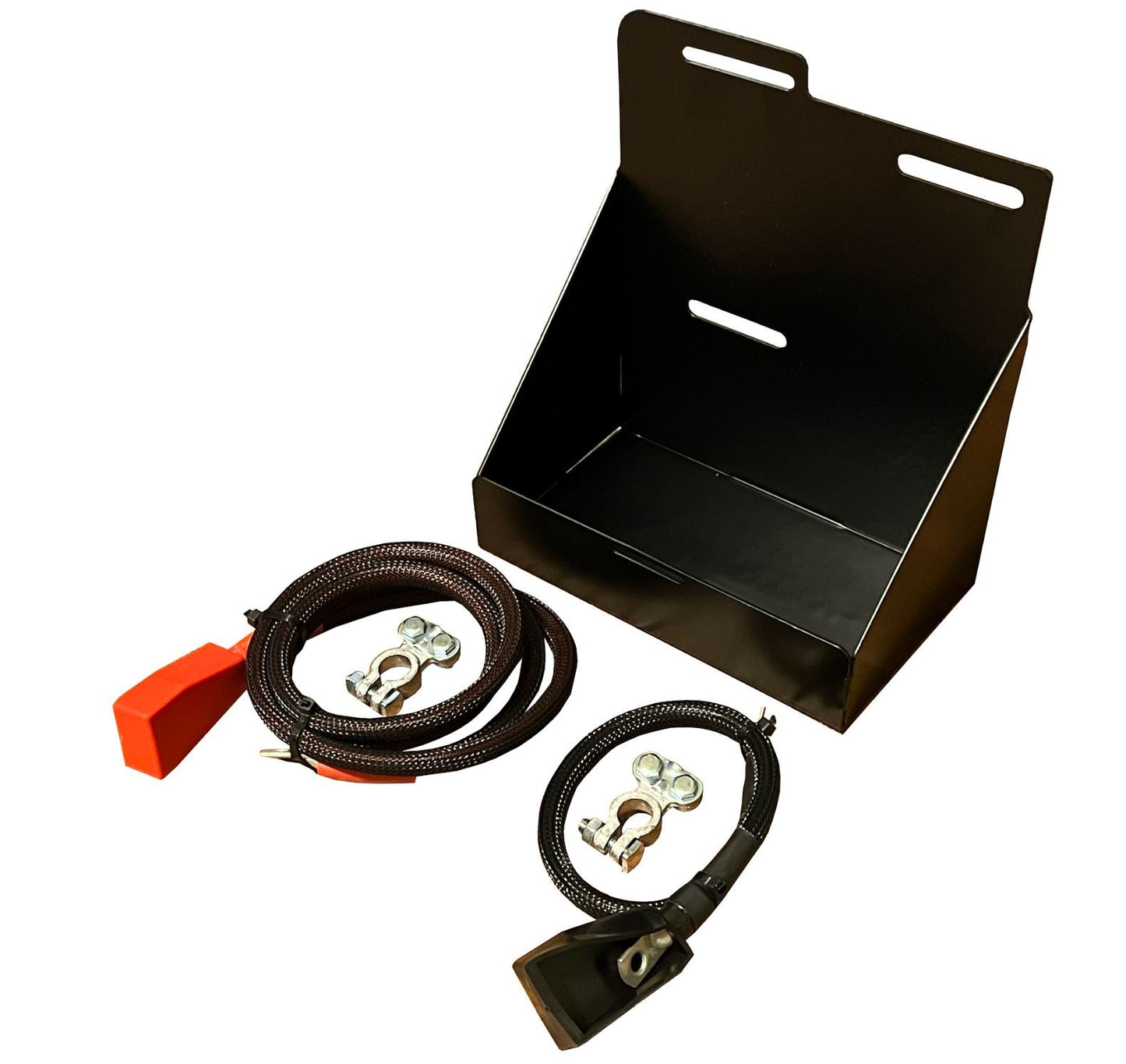 Jack Spania Racing Acura RSX DC5 battery tuck relocation kit installed in front passenger bumper, compatible with 2002-2006 Type S EP3.