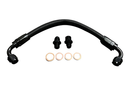 Braided loop hose for power steering block delete line, Acura Honda RSX Type S DC5, Jack Spania Racing suspension part