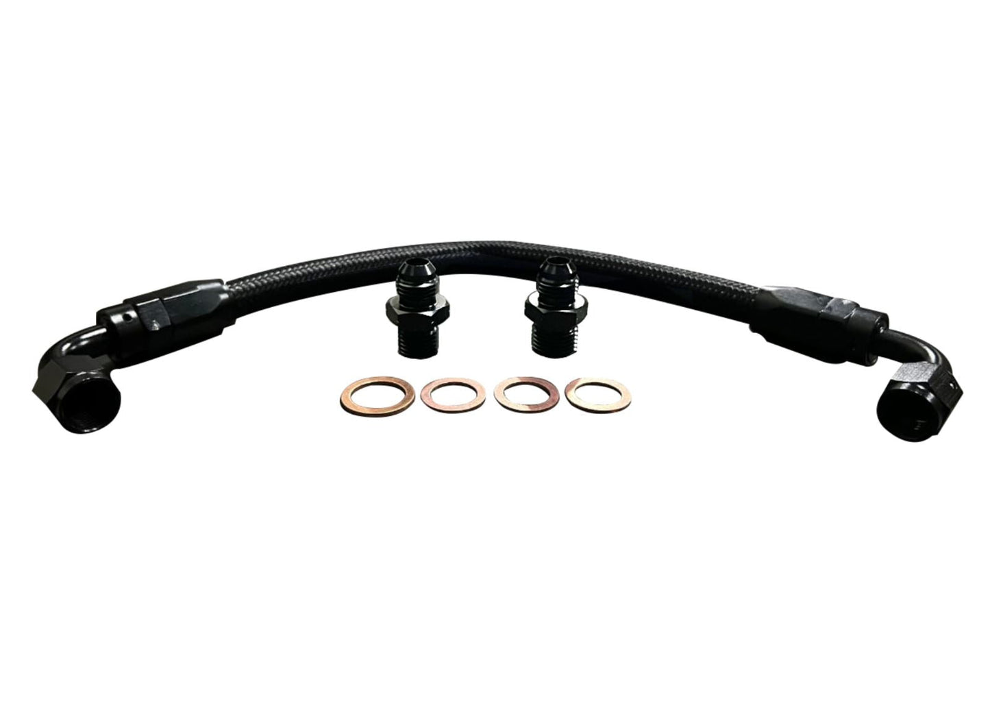 Braided Loop Hose for Power Steering Block Delete Line, compatible with Acura Honda RSX Type S DC5 EG EK, Jack Spania Racing suspension part