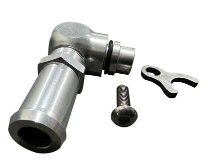Jack Spania Racing K Series K20 K24 RSX power steering pump inlet fitting for K swap, low pressure, suspension parts.