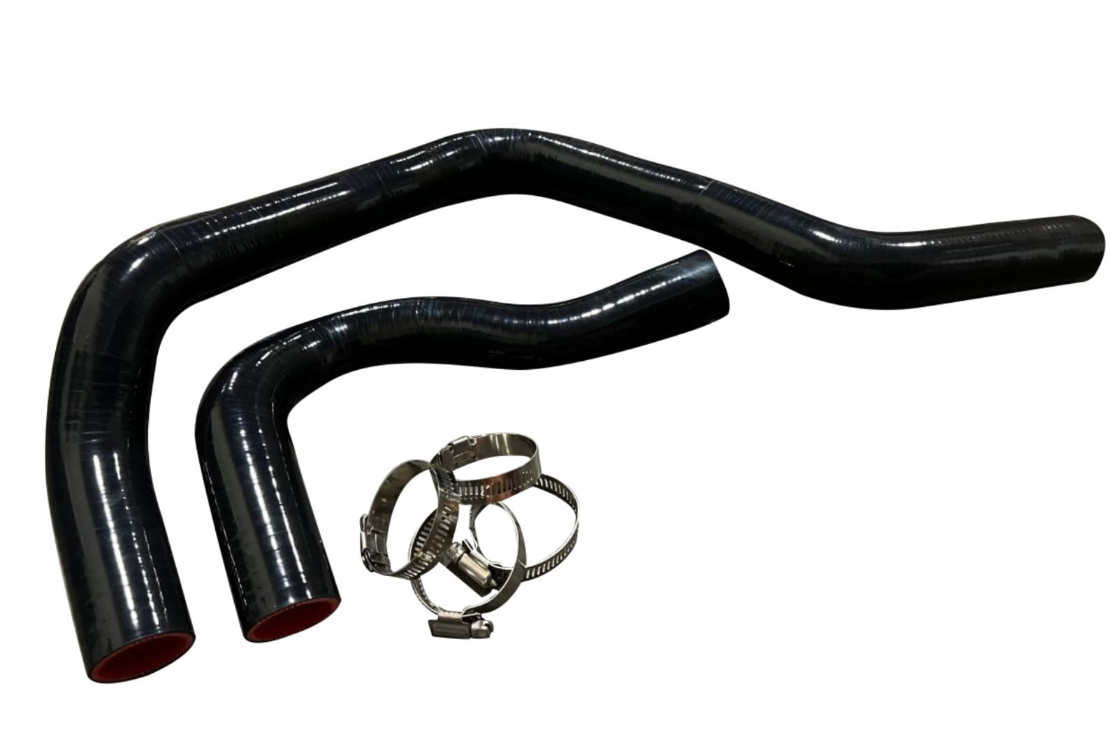Jack Spania Racing B Series coolant radiator hose kit installed in a 1994-2001 Acura Integra GS-R GSR B18C1 engine, showing hoses and connections.