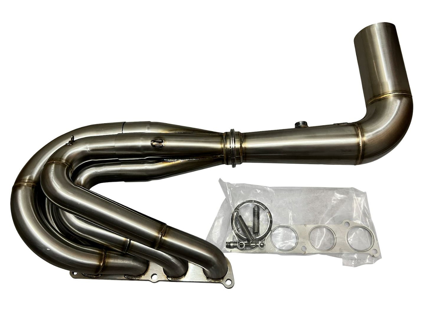 Jack Spania Racing K Series K20/K24 non-lean hood exit 4-1 megaphone race header for Honda Civic EG EK DC2 engine.