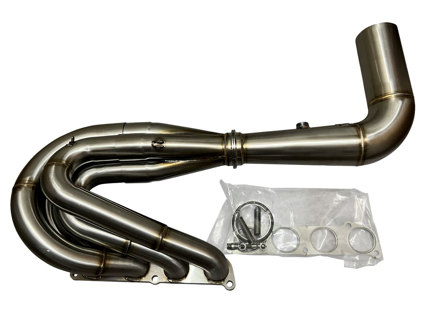 Jack Spania Racing K Series K20/K24 non-lean hood exit 4-1 megaphone race header for Honda Civic EG EK DC2 engine.