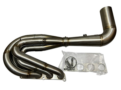 Jack Spania Racing K Series K20/K24 non-lean hood exit 4-1 megaphone race header for Honda Civic EG EK DC2 engine.