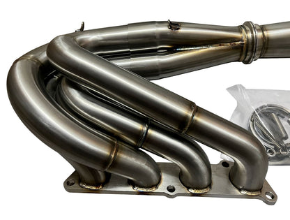 Jack Spania Racing K Series K20 K24 non-lean hood exit 4-1 megaphone race header for Honda Civic EG EK DC2 engine.