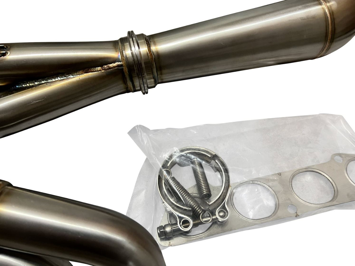 Jack Spania Racing K Series K20 K24 non-lean hood exit 4-1 megaphone race header for Civic EG EK DC2 engine.