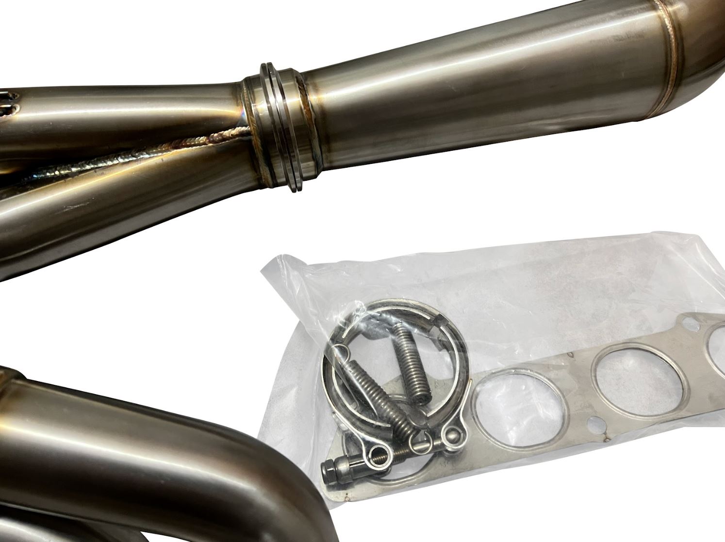 Jack Spania Racing K Series K20 K24 non-lean hood exit 4-1 megaphone race header for Civic EG EK DC2 engine.