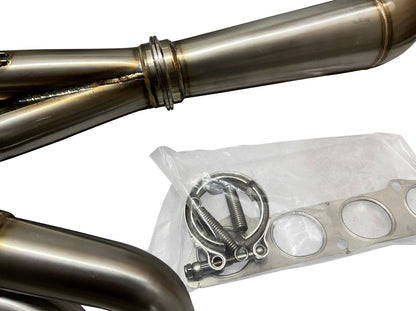 Jack Spania Racing K Series K20 K24 non-lean hood exit 4-1 megaphone race header for Civic EG EK DC2 engine.
