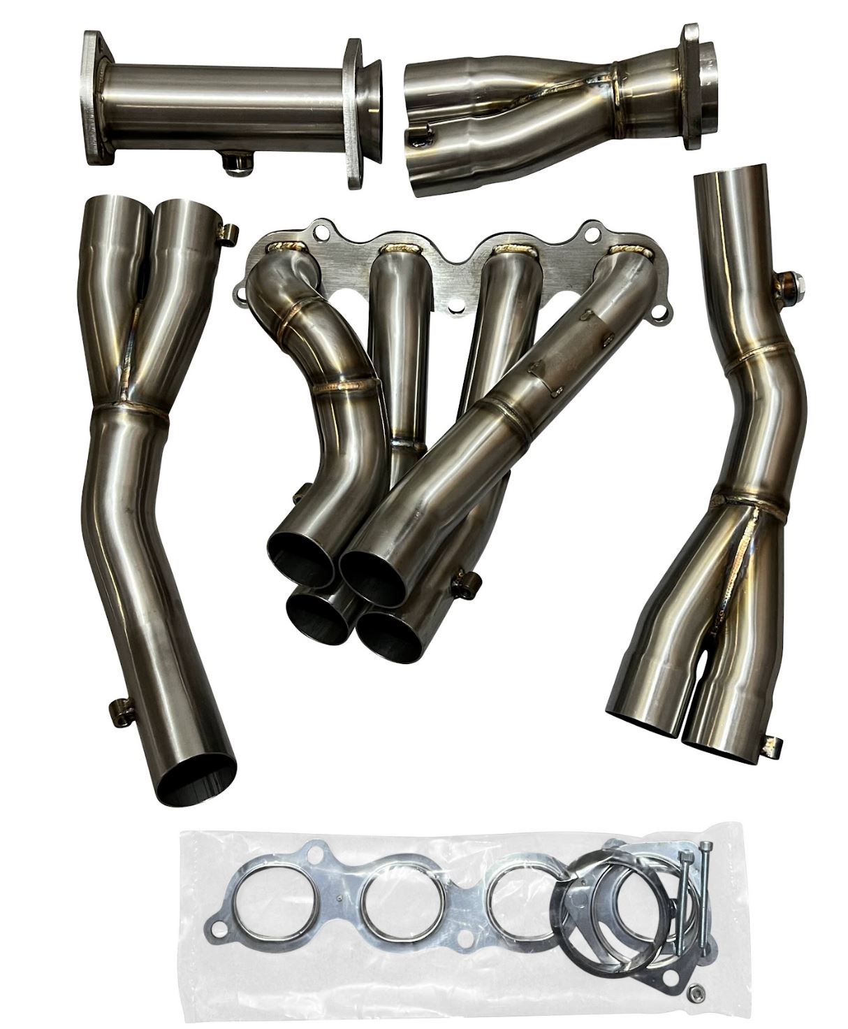 Jack Spania Racing K20 K20Z3 Honda Civic Si FG1 FD FA K-Series Tri-Y 2.5" header exhaust engine part for 8th gen 2.0L.