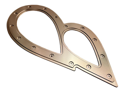 Jack Spania Racing BHD Series tear drop hood exit up pipe dump tube for top mount turbo manifold engine part.