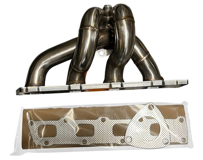 Polaris Slingshot Ramhorn race exhaust manifold by Jack Spania Racing for 2.4L engines, made of stainless steel