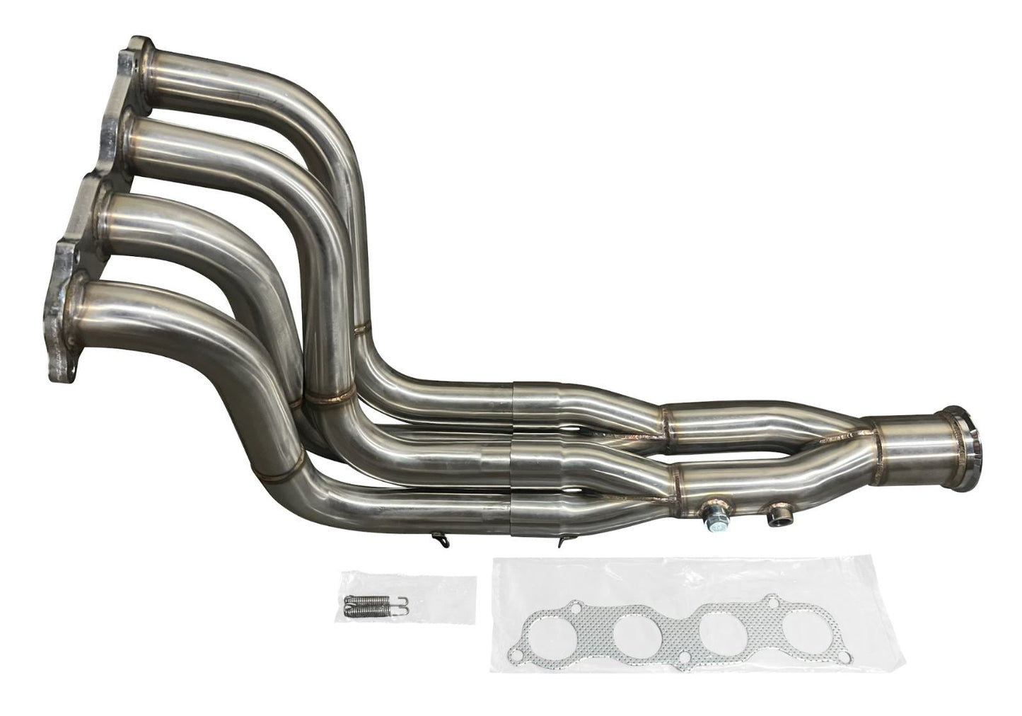 3-inch K Series K20 K24 drag header with 4-2-1 Tri-Y design for Honda Acura Civic EK EG DC2, by Jack Spania Racing.