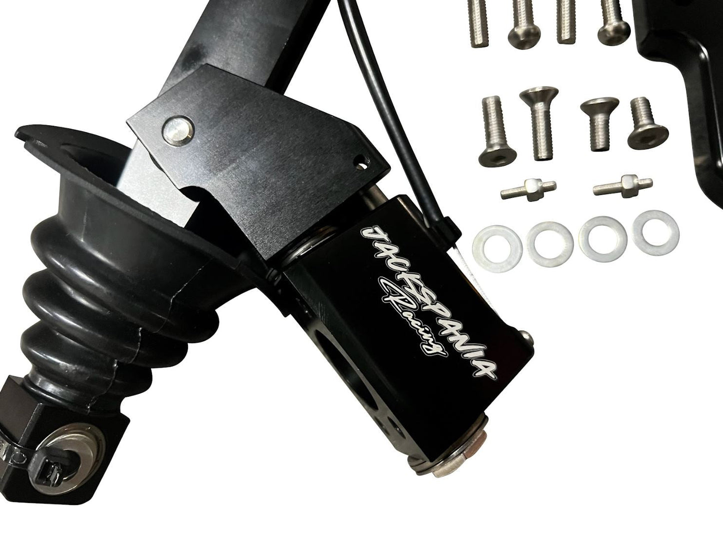 Billet short shifter box for Nissan 350Z, Infiniti G35, and Fairlady Z33 6-speed transmission from Jack Spania Racing.